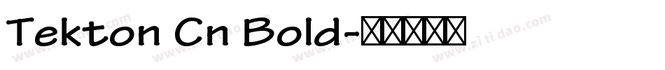 Tekton Cn Bold字体转换